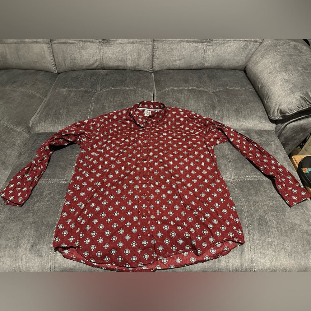 Cinch men’s long sleeve button up shirt